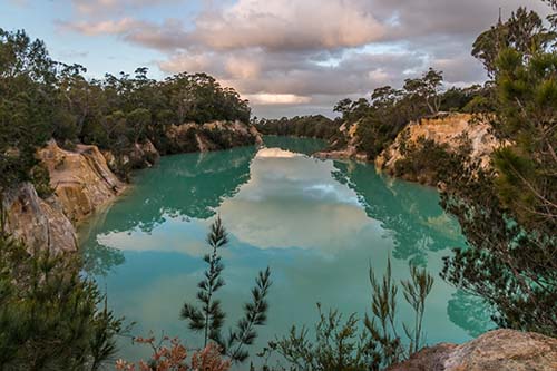 Blue Lake at South Mt Cameron, North East Tasmania